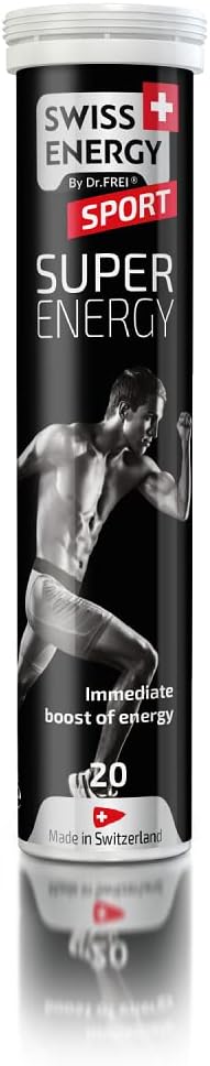 Swiss Energy Super Energy Supplement with Taurine and Guarana for Enhanced Performance and Focus