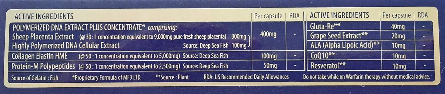 Swiss Placenta Softgels by MFIII - Original Formula for Health and Wellness