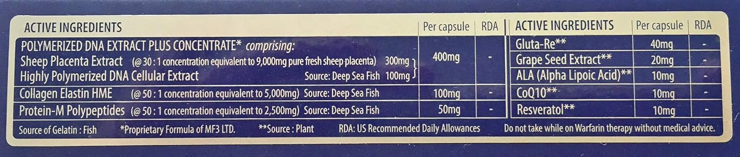 Swiss Placenta Softgels by MFIII - Original Formula for Health and Wellness