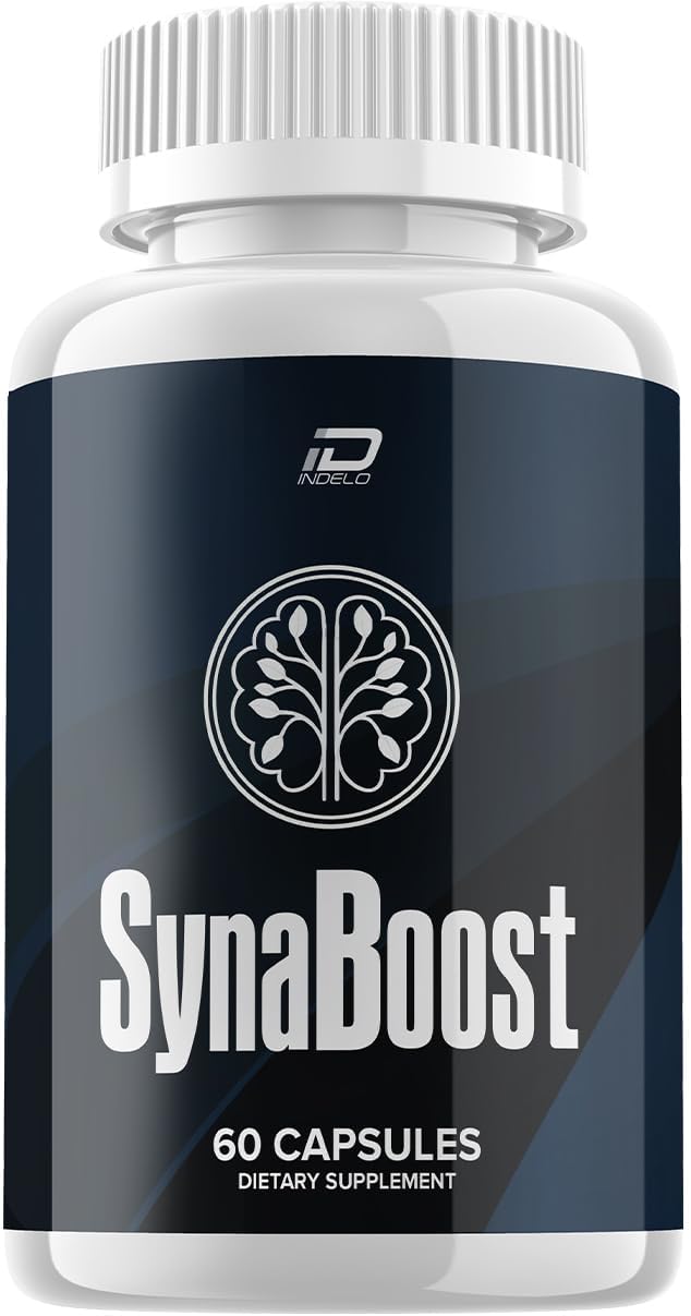 SynaBoost Brain Supplement Capsules - All-Natural Memory and Focus Pills with Maximum Strength Formula - 60 Capsules