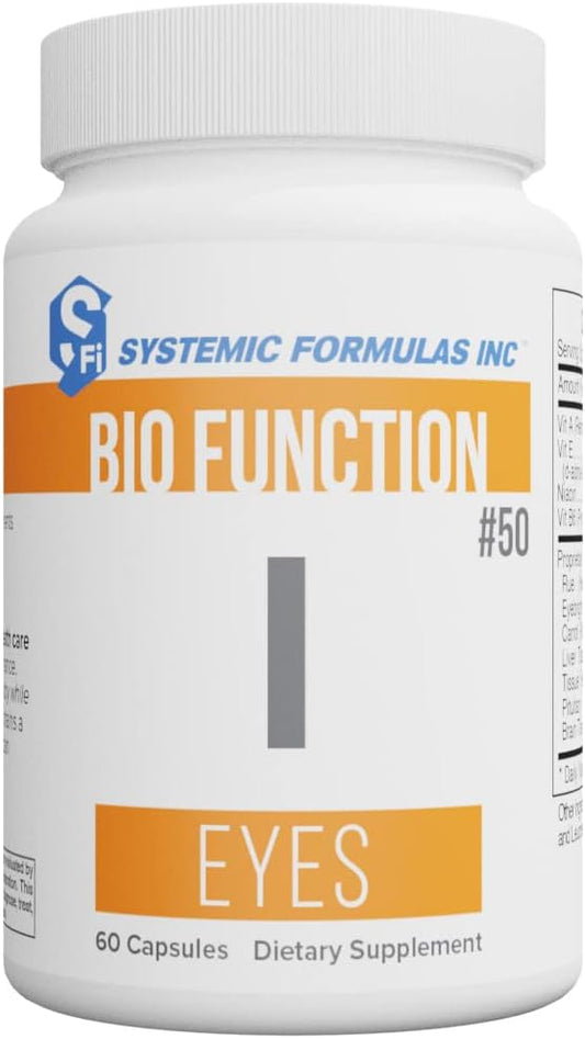 Systemic Formulas Bio Function I - Eyes 60 Capsules #50 - Vision Support Supplement for Adults, Eye Health Formula