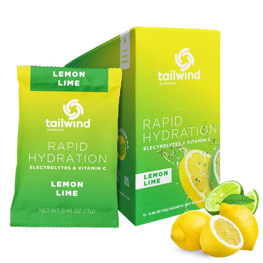 Tailwind Nutrition Lemon Lime Electrolyte Drink Mix Powder Packets - Pack of 12, Non-GMO, Vegan, Vitamin-C Infused