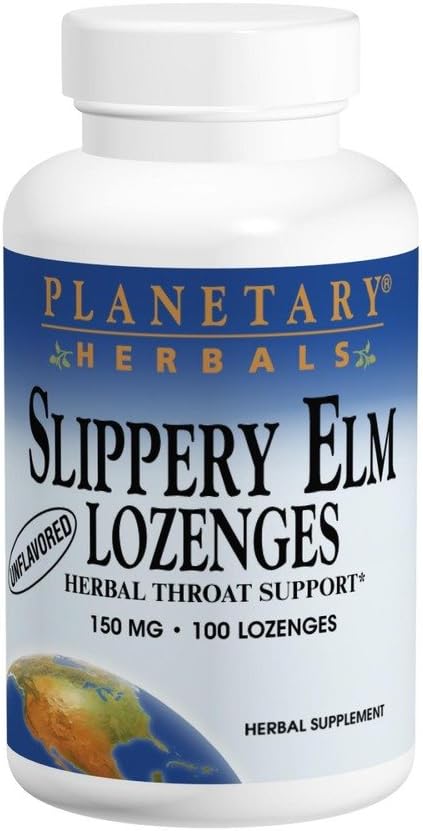 Tangerine Slippery Elm Lozenges - 200 Count by Planetary Herbals