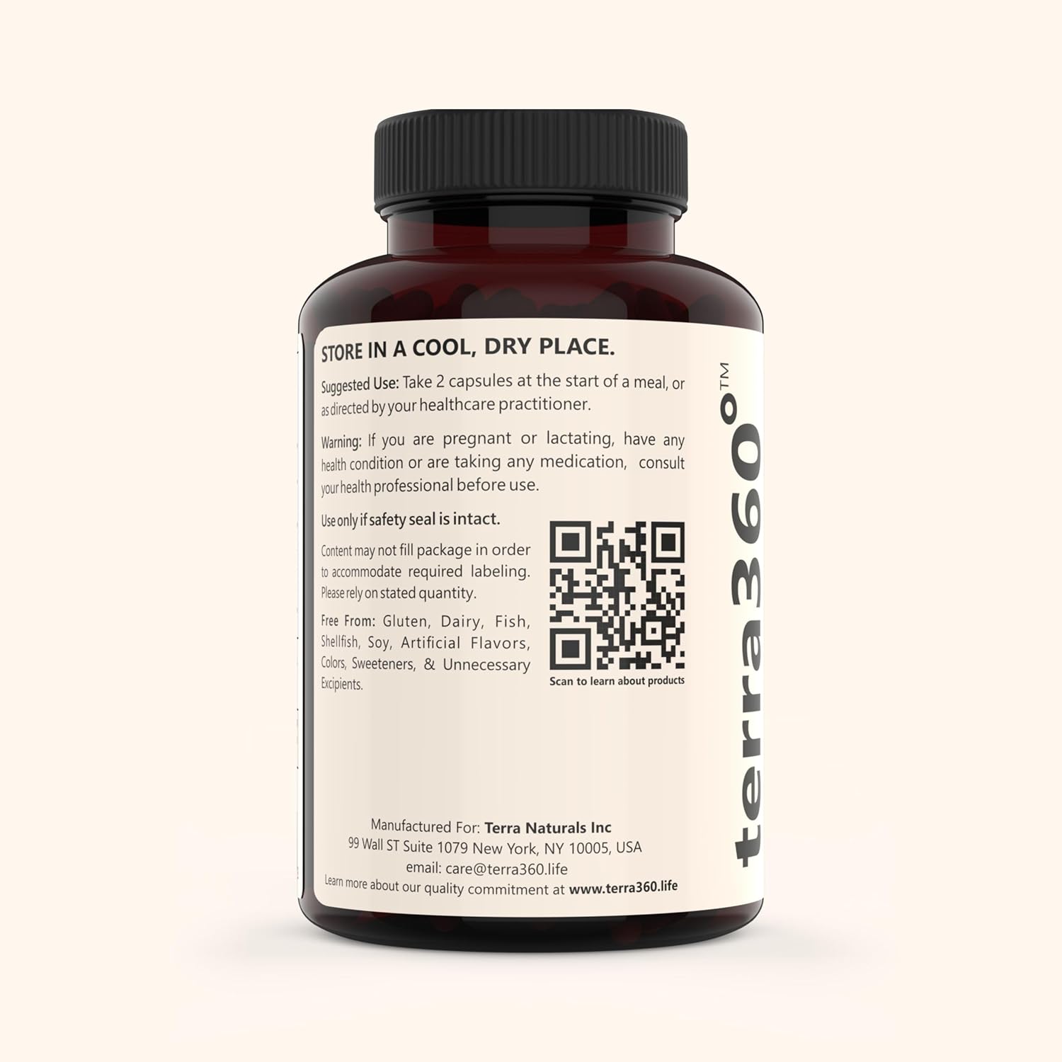 terra360° Hist Balance Capsules with Quercetin & Stinging Nettles - Antioxidant Supplement for Seasonal Support, Cellular, Immune & Heart Health - 120 Count