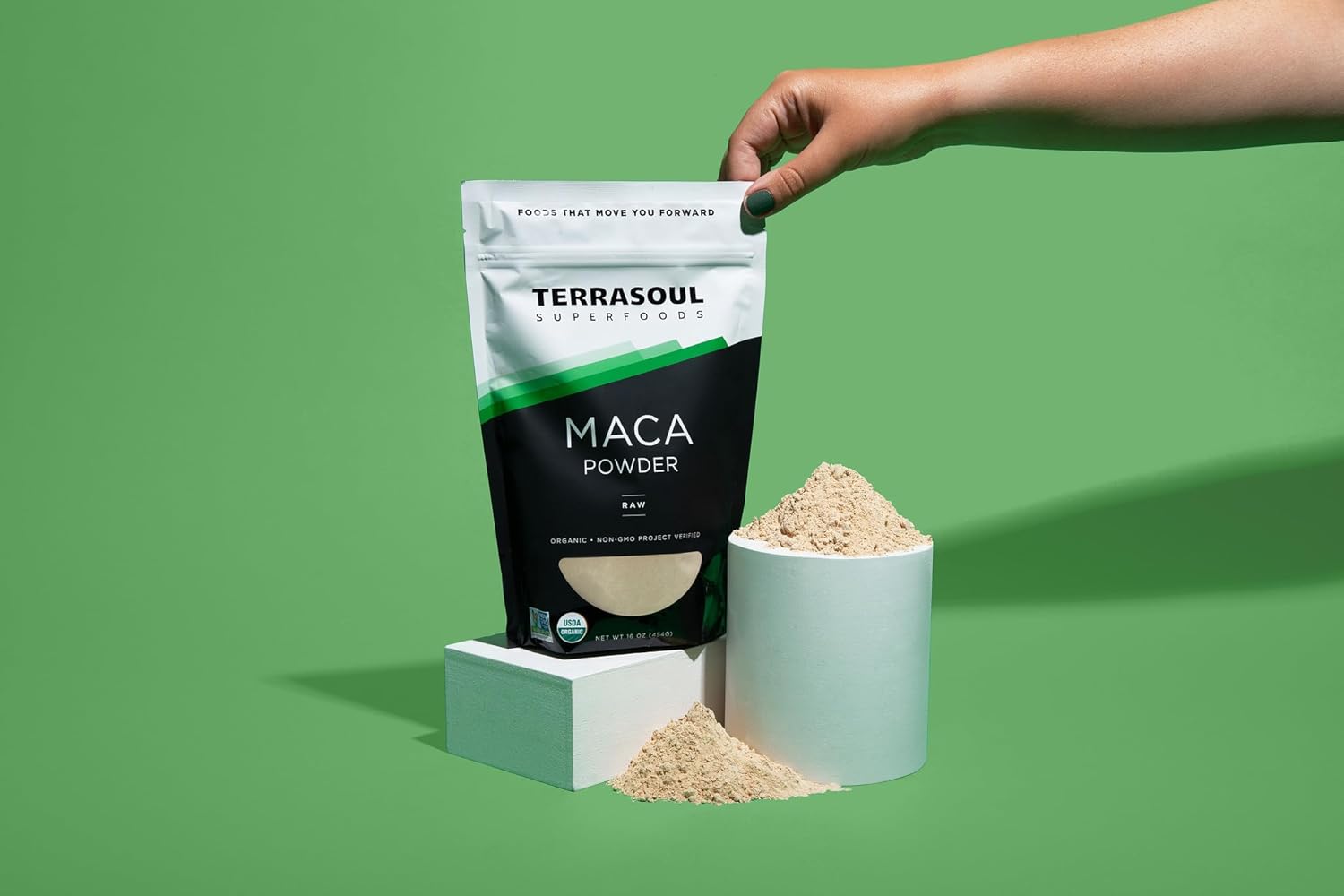 Terrasoul Superfoods Organic Raw Maca Powder - 1 Lb | Premium Quality for Stamina & Energy Boost