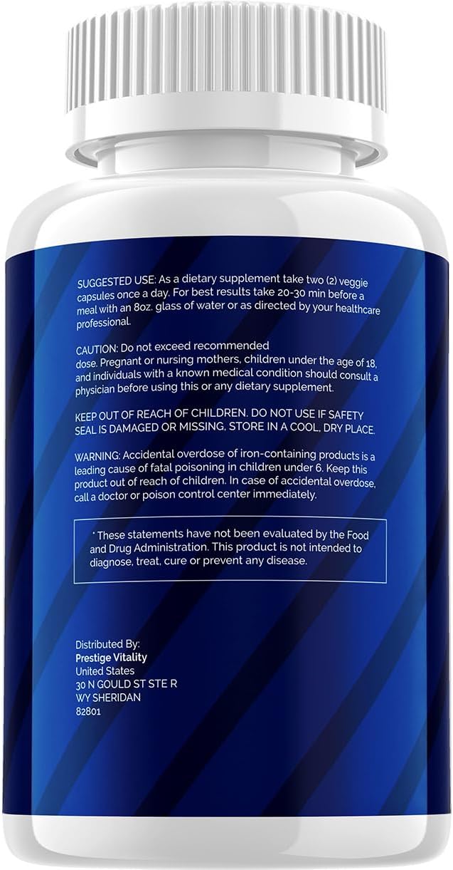 Testoxed Capsules Supplement for Men - Maximum Strength Energy Performance Support (1 Pack - 60 Capsules)