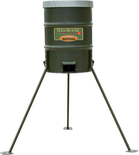 Texas Hunter 300lb Barrel Protein Feeder for Wildlife - Model PF300