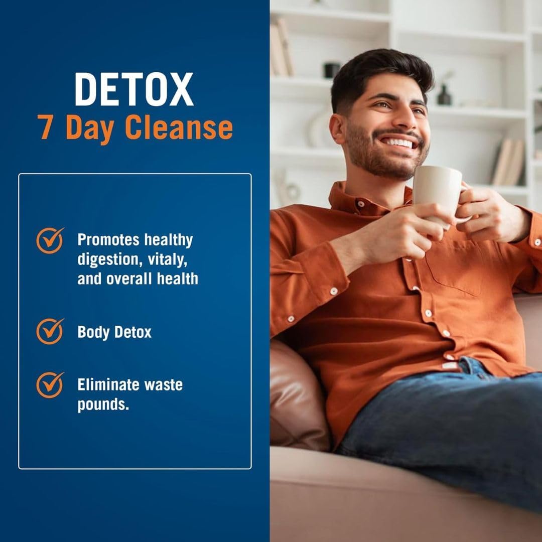 The Cleaner Detox 7-Day Men Formula, 52 Capsules, Complete Cleansing for Digestive Health