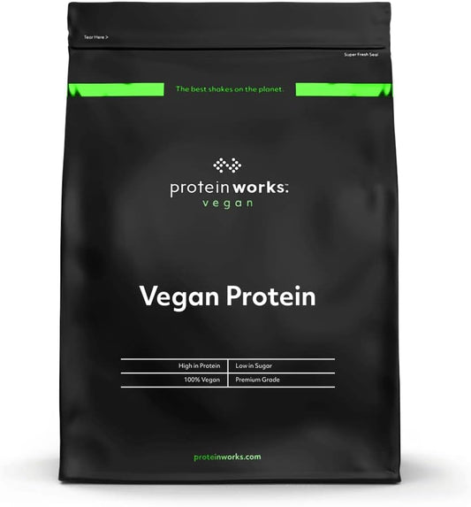 The Protein Works Chocolate Silk Vegan Protein Powder - 25g Plant-Based Protein, Gluten-Free, Low Fat Shake - 2.20 Pounds