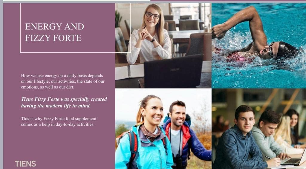 Tiens Magnesium Fizzy Sparkling Tablets with Vitamins and Minerals for Energy Boost - 84g