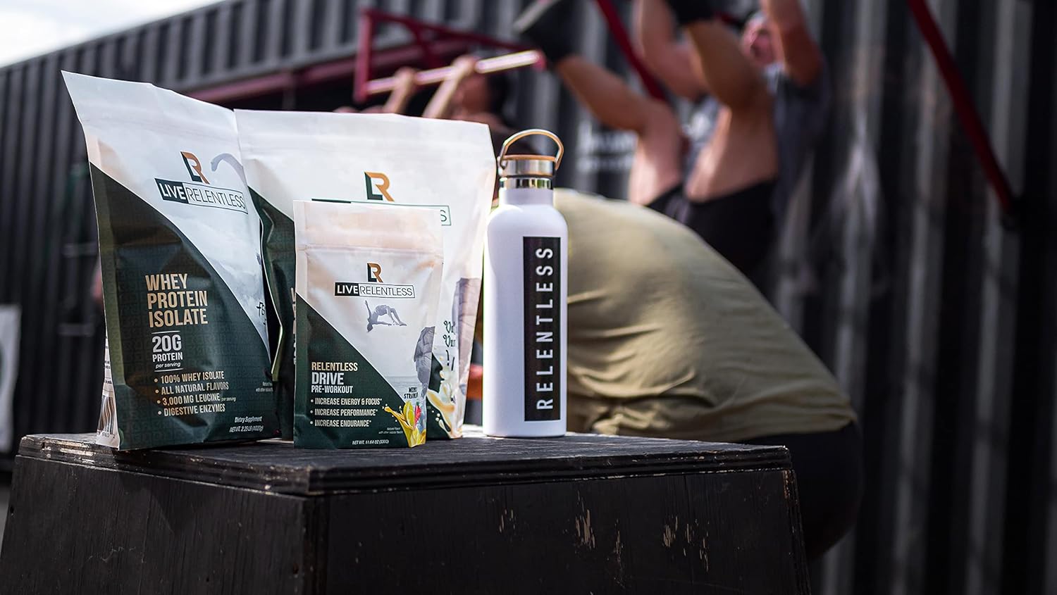 Tim Kennedy's Relentless Live Pre-Workout: Merica's Strawlemon, 30 Servings, 300mg Caffeine, USA-Made
