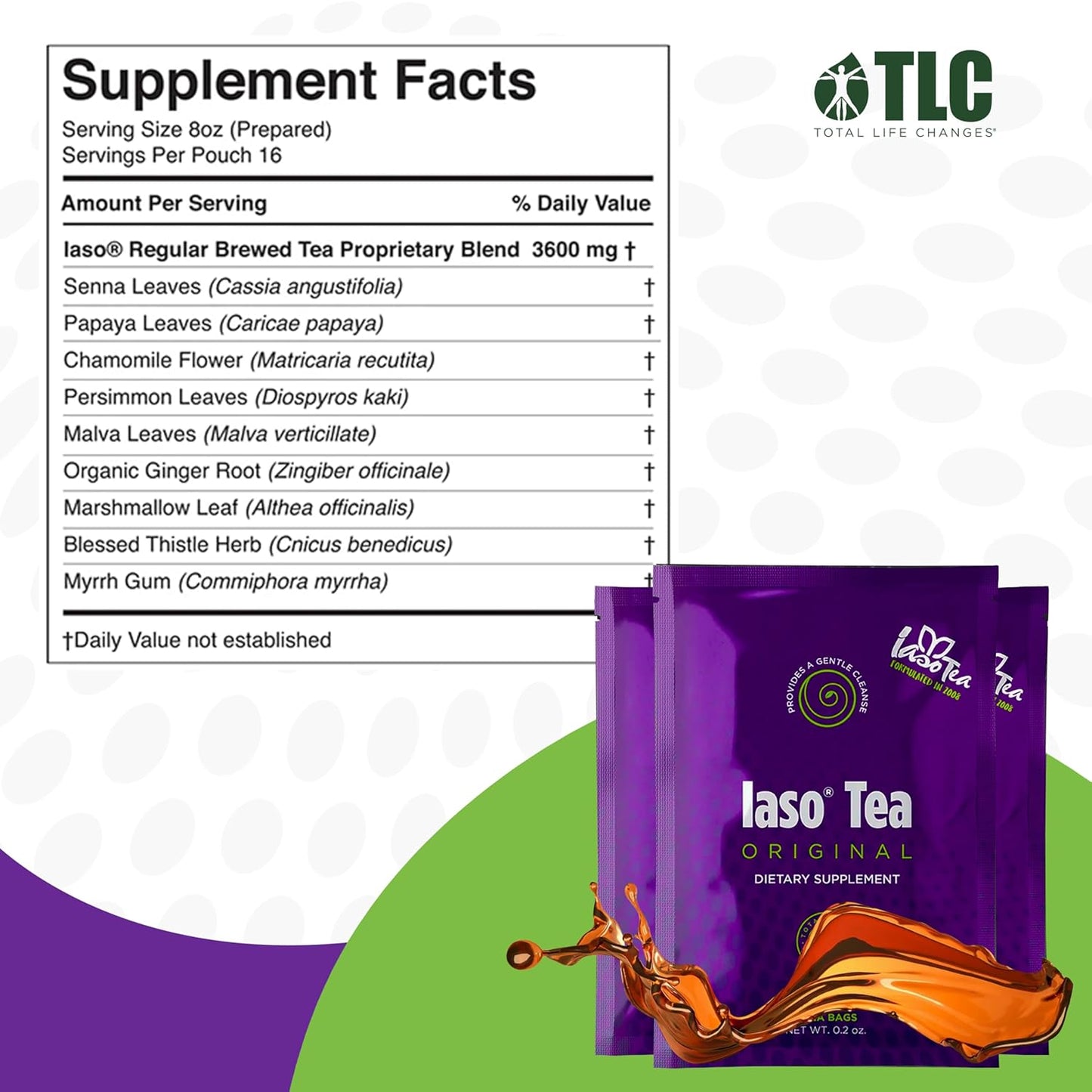 TLC Iaso Instant Tea Original - Cleansing & Refreshing Drink for Balanced Lifestyle - 200 Sachets in 10 Pack