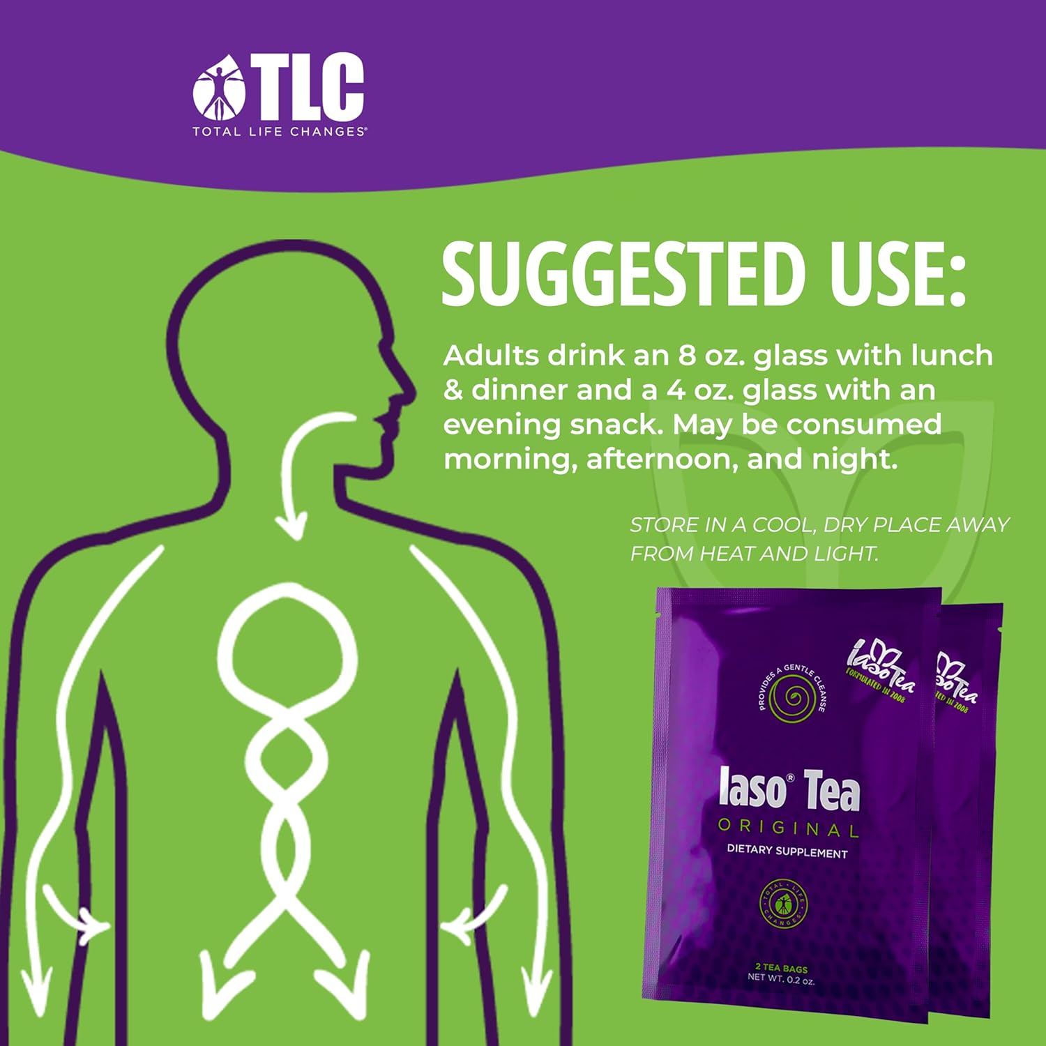 TLC Iaso Instant Tea Original - Cleansing & Refreshing Drink for Balanced Lifestyle - 200 Sachets in 10 Pack