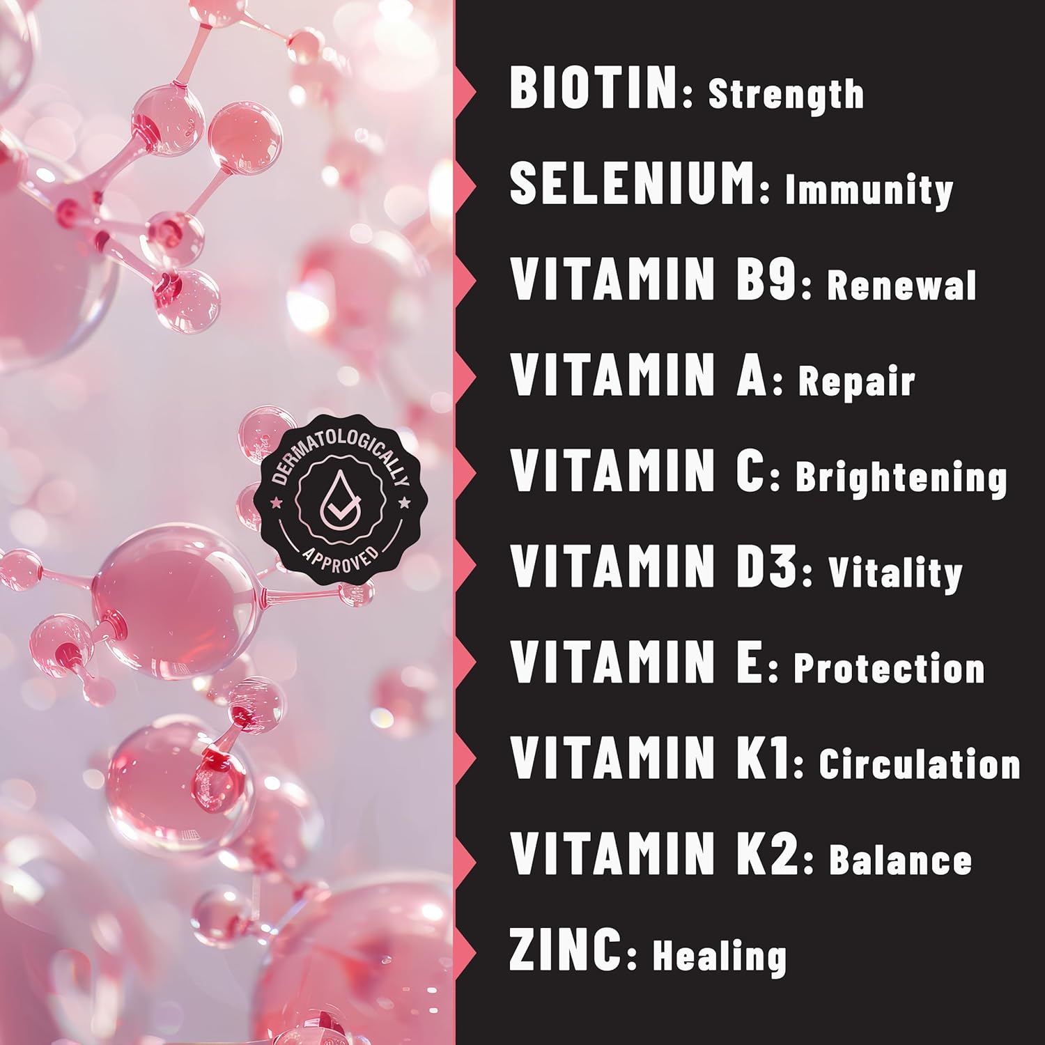 TOLEVITA Biotin Patches - 36 Count | 7.5 mg Biotin with Vitamins & Minerals | Promotes Hair, Nails, Skin Health | Convenient for Beauty & Active Life