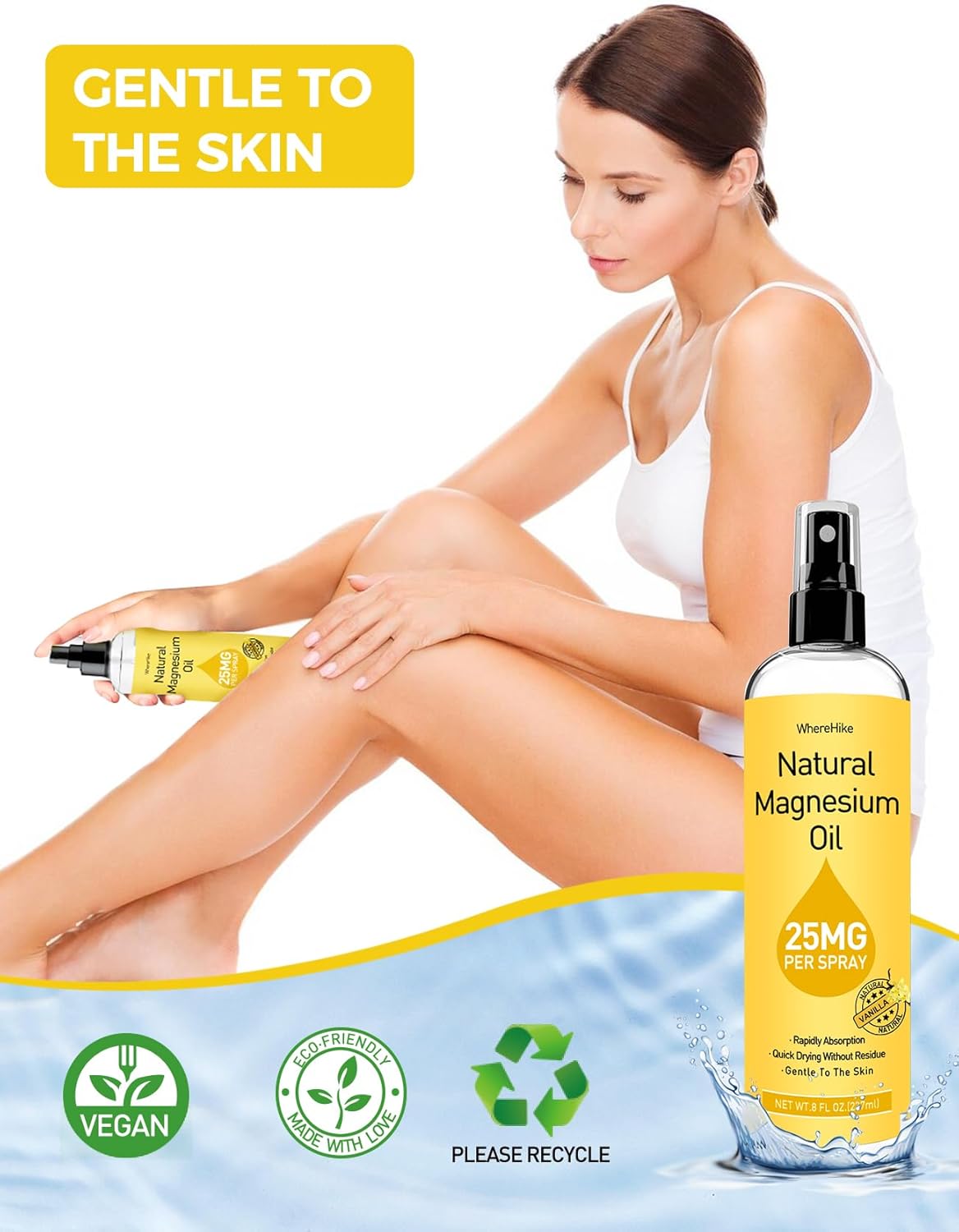 Topical Magnesium Cream for Pain Relief, Sleep, and Muscle Relaxation - Nighttime Lotion for Leg Cramps, Calmness, and Hydration - Safe for Kids - Natural Body & Skin Care