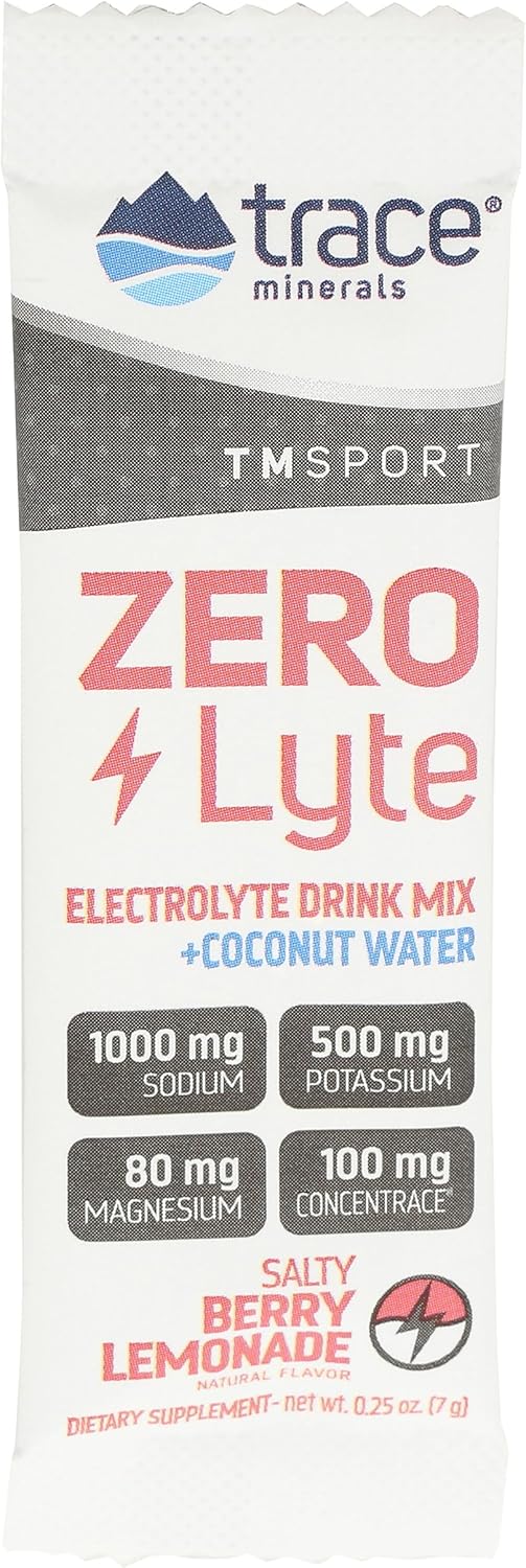Trace Minerals Research Zero Calorie Salty Berry Lemonade Zerolyte SGL - 0.25 Ounces