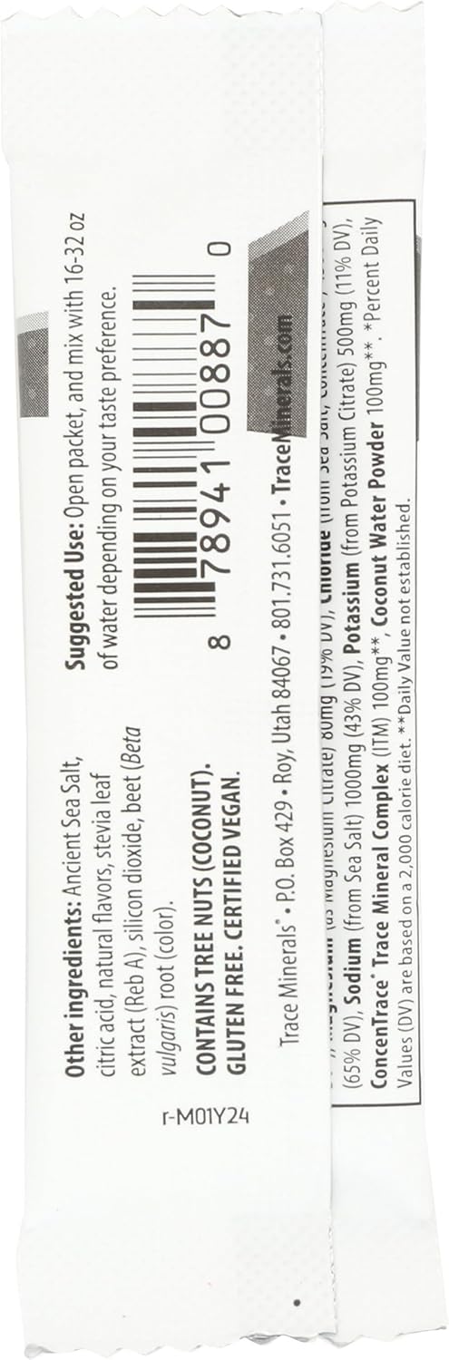 Trace Minerals Research Zero Calorie Salty Berry Lemonade Zerolyte SGL - 0.25 Ounces