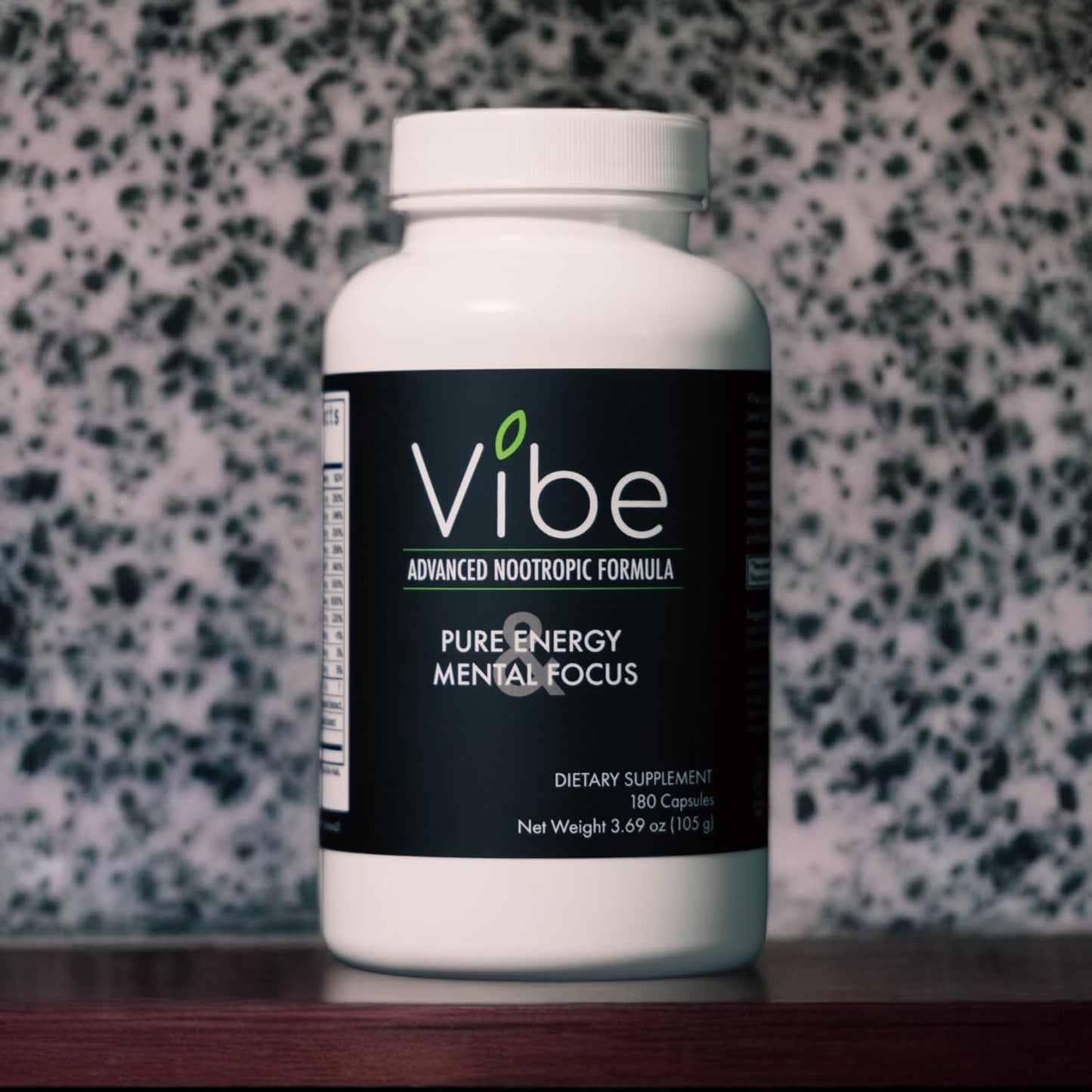 Tranont Vibe Nootropic Supplement - 180 Capsules - Natural Brain Support Formula for Energy, Focus, and Clarity - Brain Fog Relief - Nutrient-Packed Ingredients