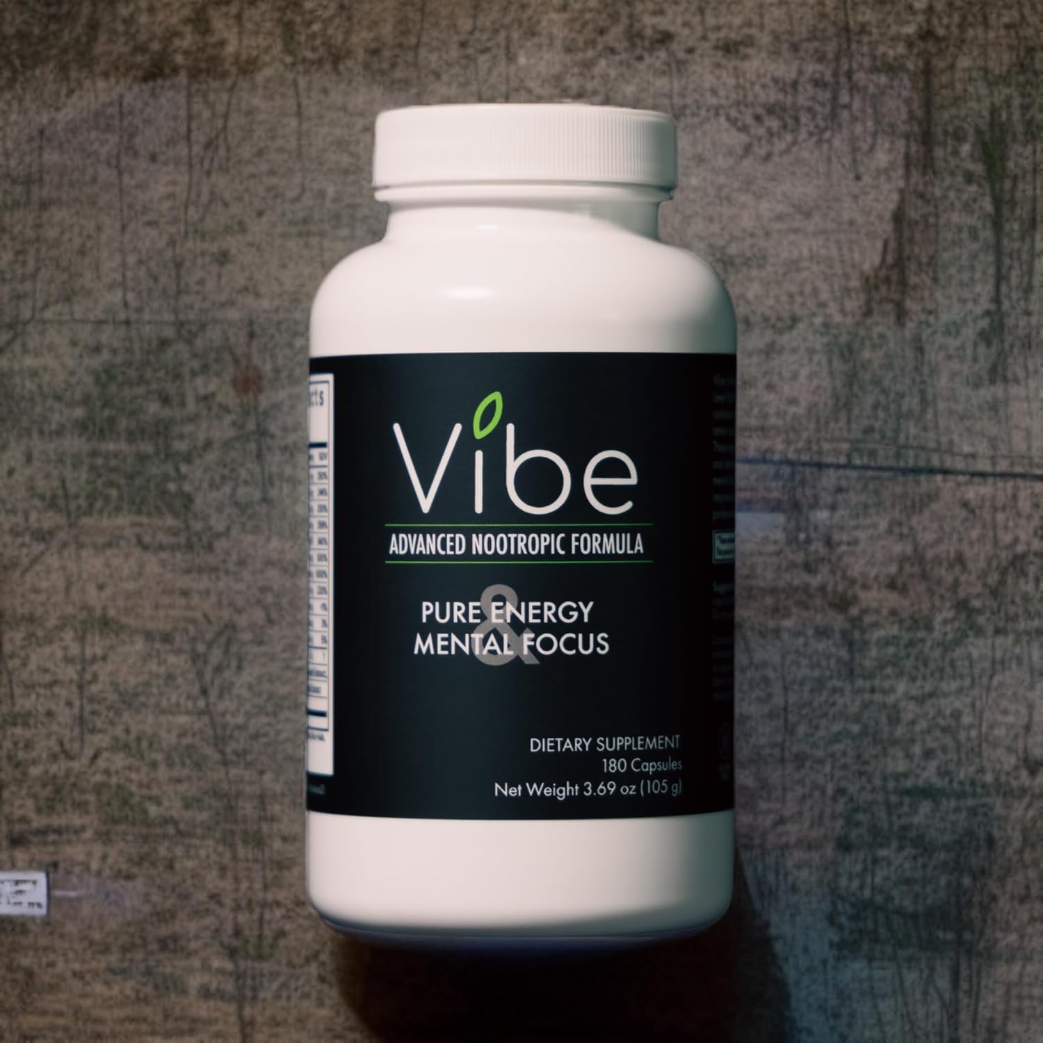 Tranont Vibe Nootropic Supplement - 180 Capsules - Natural Brain Support Formula for Energy, Focus, and Clarity - Brain Fog Relief - Nutrient-Packed Ingredients