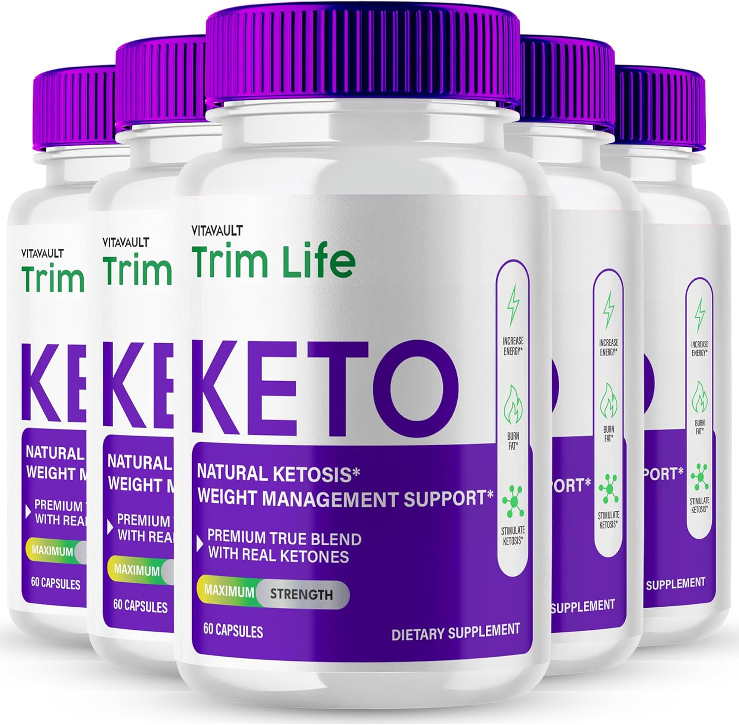 Trim Life Keto Capsules - Maximum Strength TrimLife Advanced Formula Supplement Pills - All Natural Keto Pills, 5 Pack Reviews