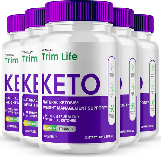 Trim Life Keto Capsules - Maximum Strength TrimLife Advanced Formula Supplement Pills - All Natural Keto Pills, 5 Pack Reviews