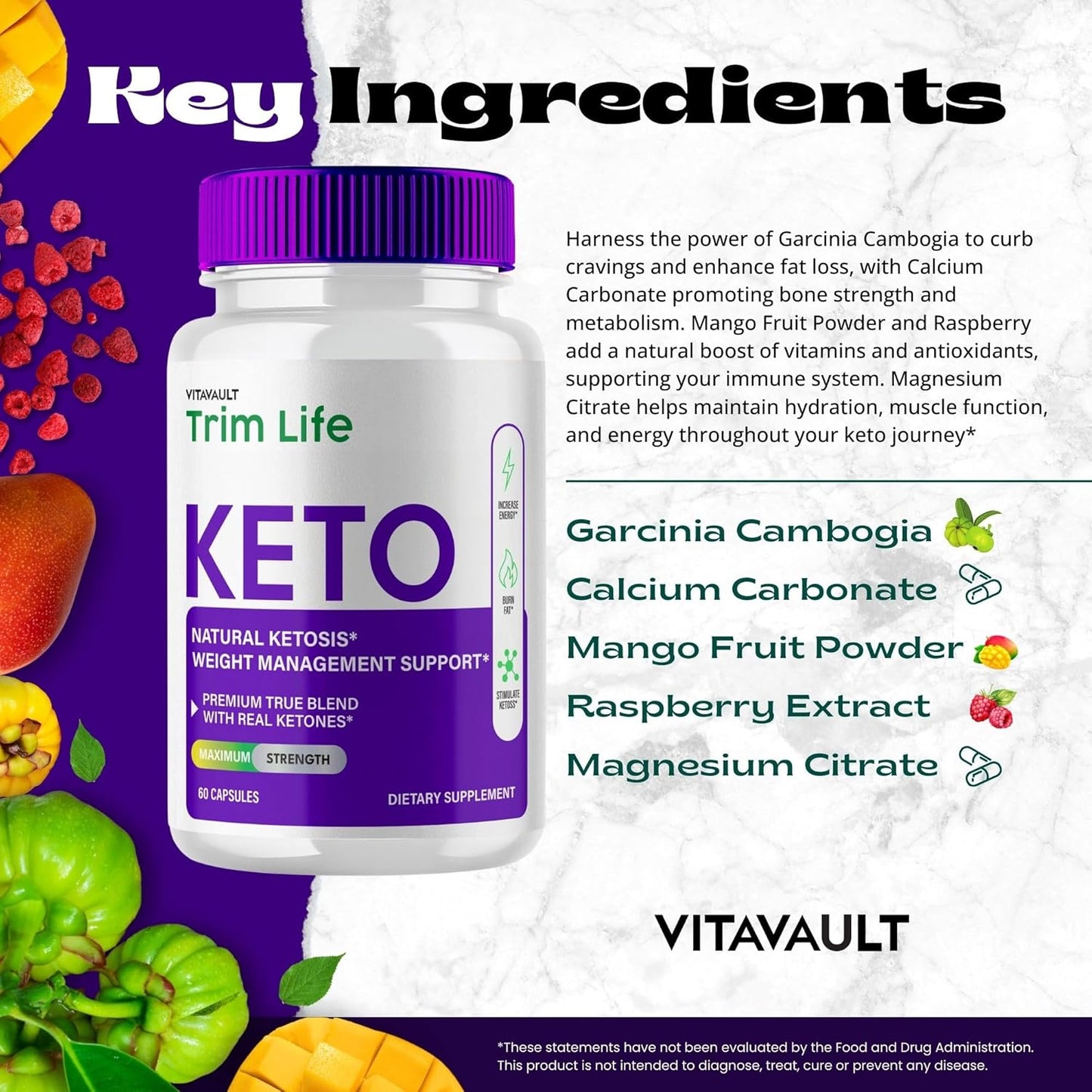 Trim Life Keto Capsules - Maximum Strength TrimLife Advanced Formula Supplement Pills - All Natural Keto Pills, 5 Pack Reviews