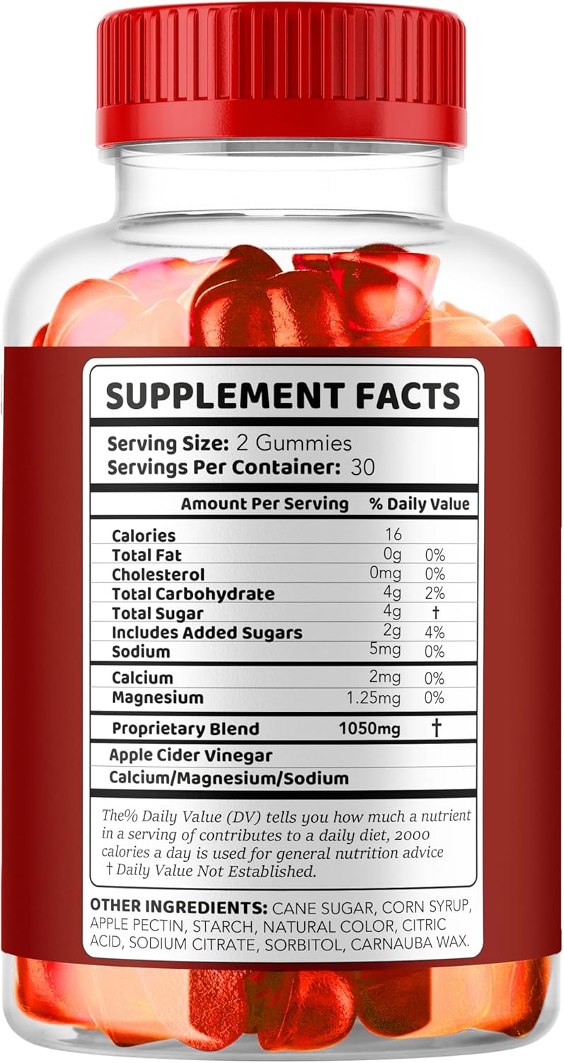 TrimNova Keto ACV Gummies - 1050MG Formula for 1 Month Supply