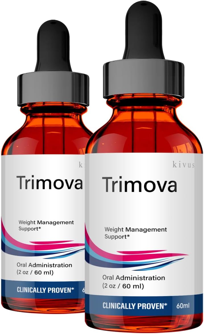 Trimova Liquid Supplement Drops - 2 Pack of 4oz Kivus Trimova Drops