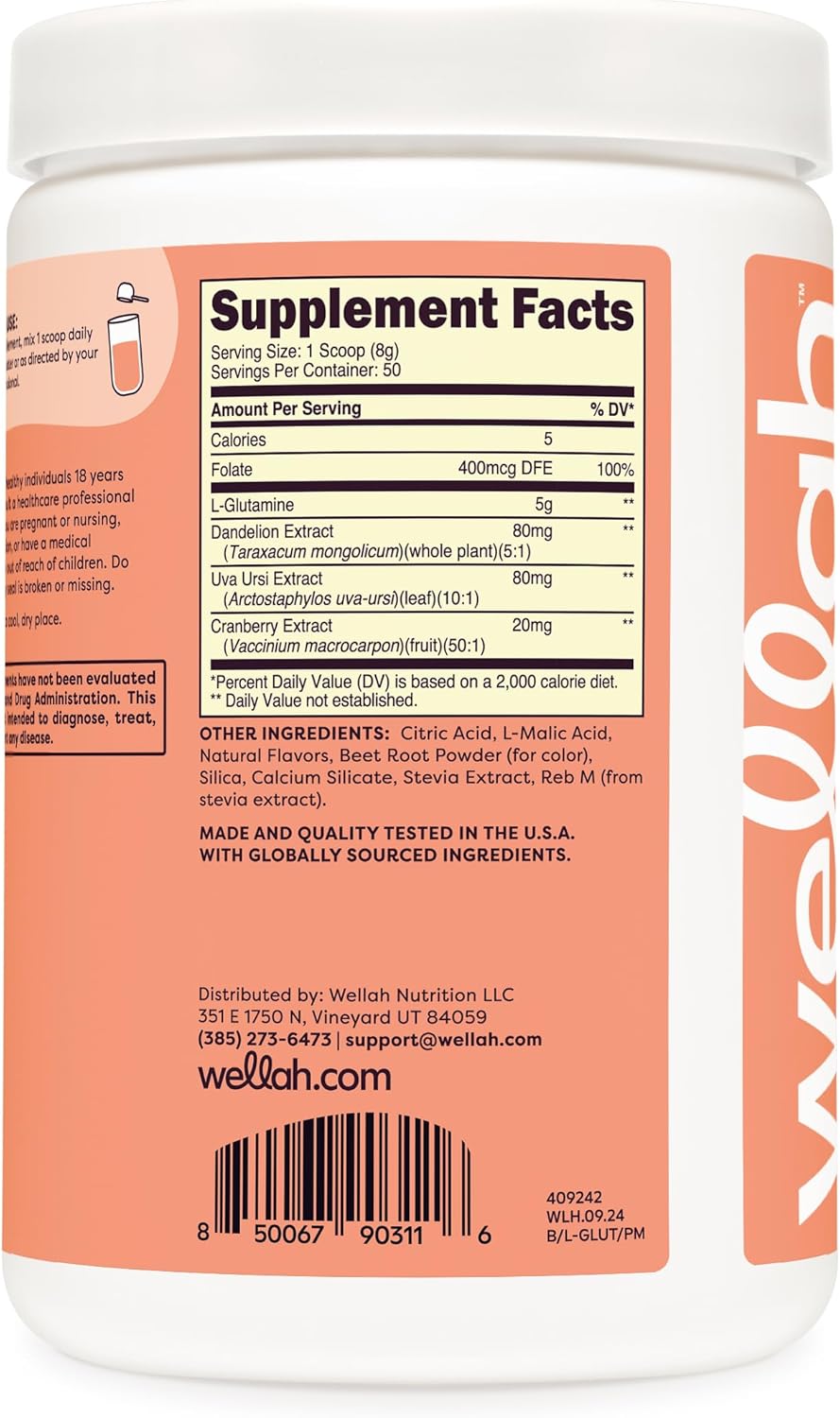 Tropical Punch L-Glutamine Powder - 5g Per Serving, Sweetened with Stevia - 50 Servings