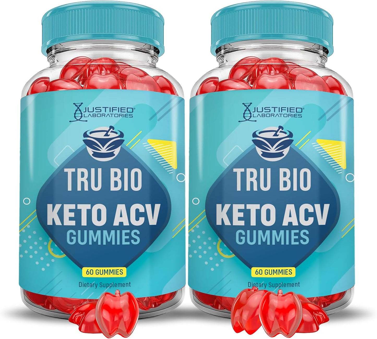 Tru Bio Keto ACV Gummies (2 Pack) - Advanced Formula with Pomegranate and B12 - 1000MG Vegan Non GMO Gummys