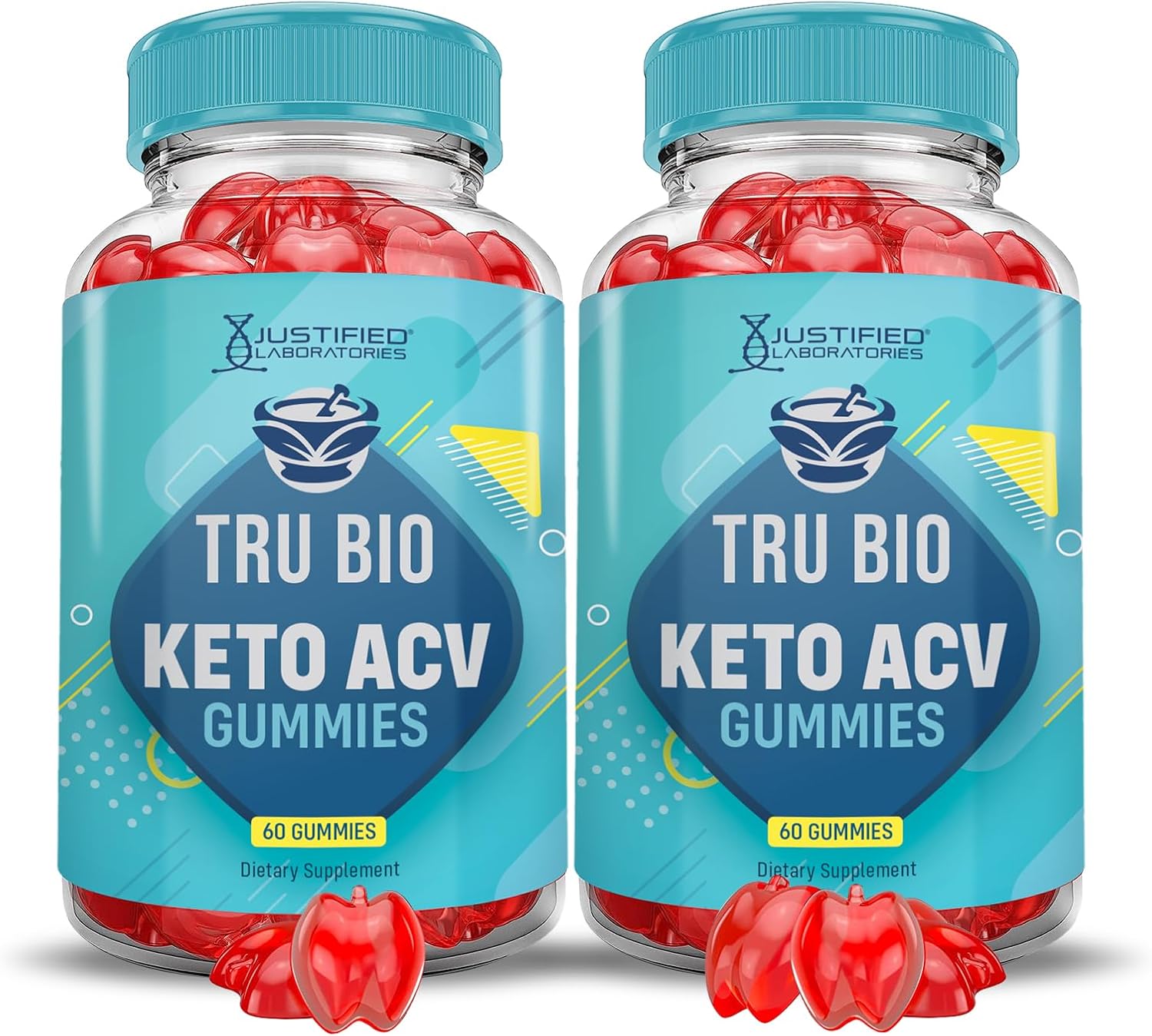 Tru Bio Keto ACV Gummies (2 Pack) - Advanced Formula with Pomegranate and B12 - 1000MG Vegan Non GMO Gummys