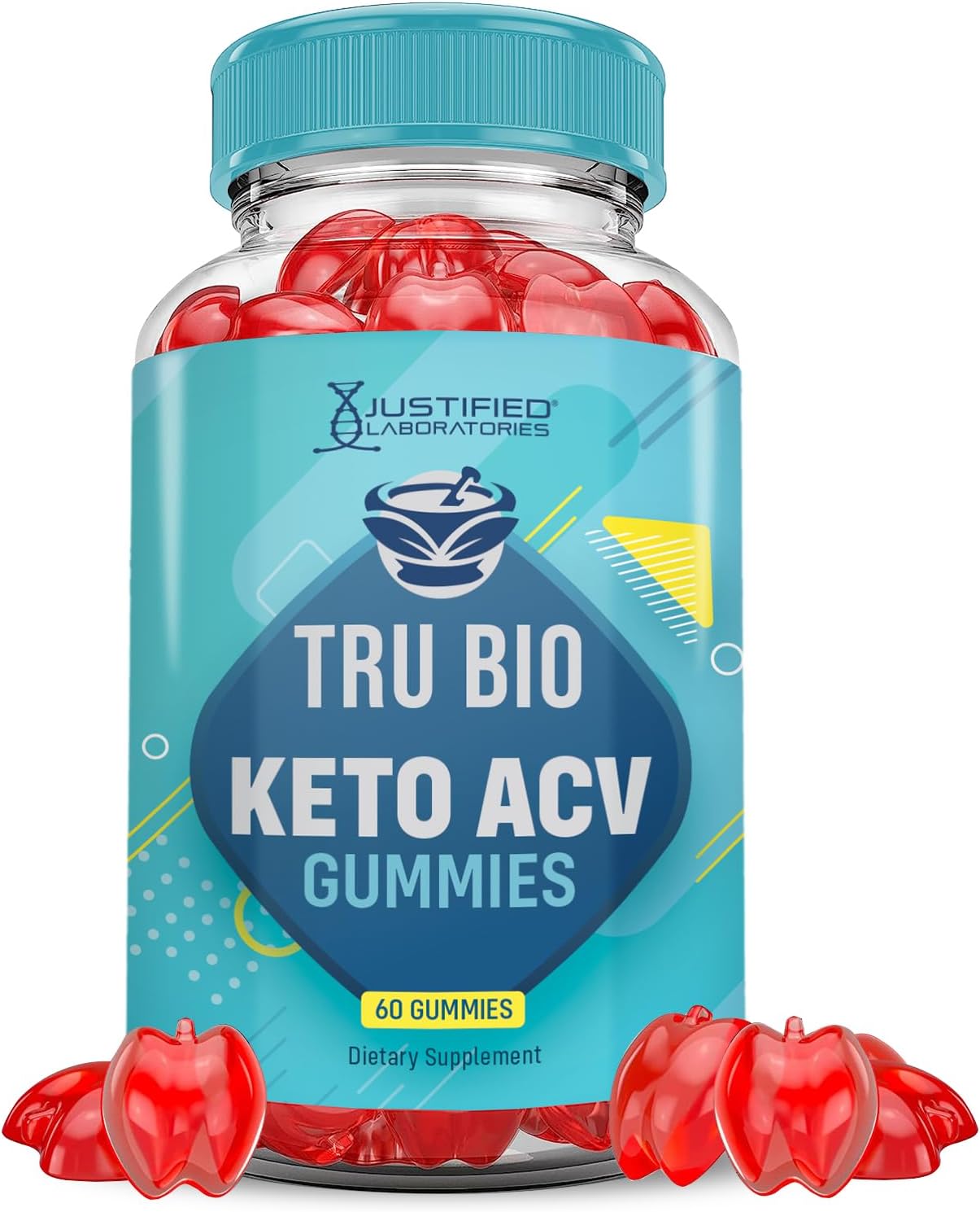 Tru Bio Keto ACV Gummies: Advanced Formula with Pomegranate Beet Juice Powder - 60 Gummies
