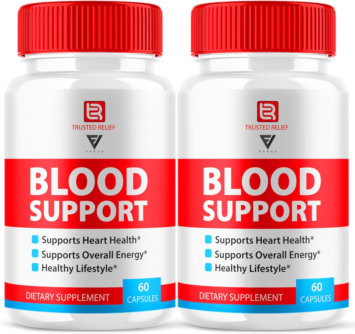 Trusted Relief Blood Support Capsules - Advanced Strength Formula (2 Pack, 120 Capsules)