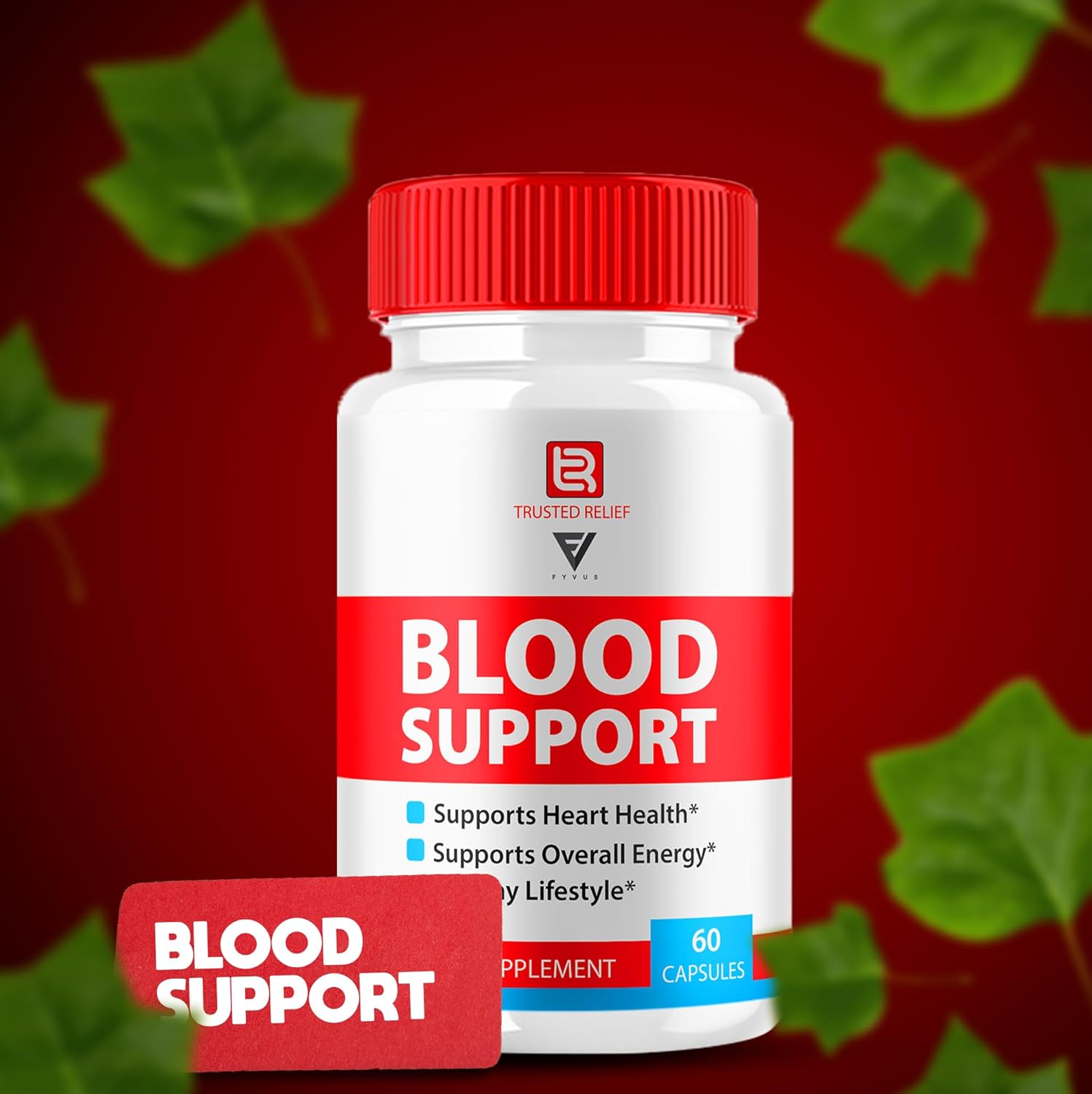 Trusted Relief Blood Support Capsules - Advanced Strength Formula (2 Pack, 120 Capsules)