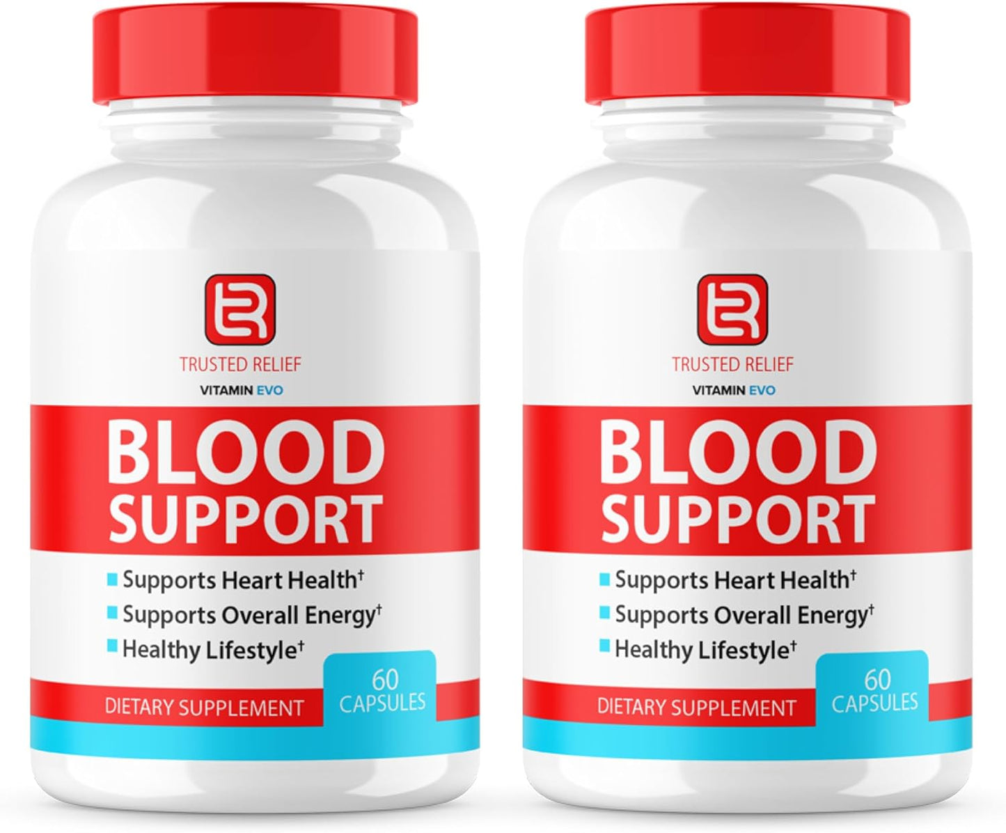 TrustedRelief Maximum Blood Support Formula Supplement - 2 Pack of Advanced Strength Capsules (120 Count)