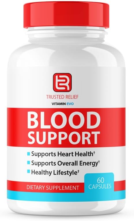 TrustedRelief Maximum Blood Support Formula Supplement - 2 Pack of Advanced Strength Capsules (120 Count)