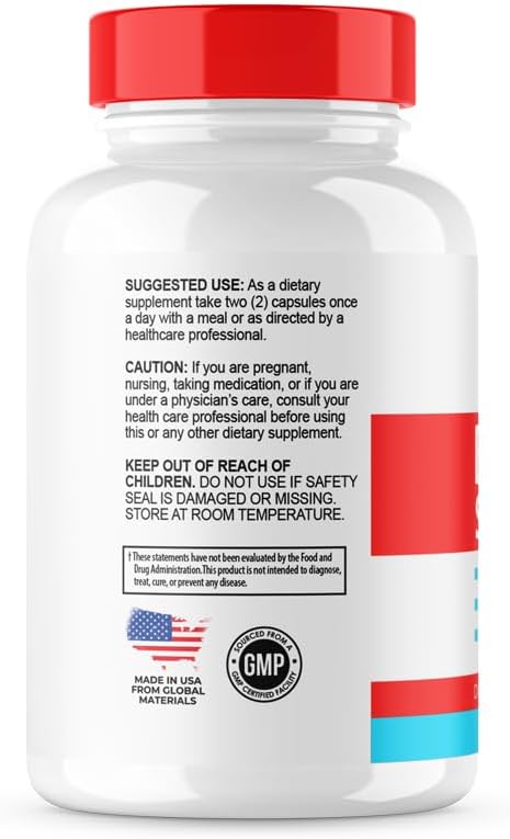 TrustedRelief Maximum Blood Support Formula Supplement - 2 Pack of Advanced Strength Capsules (120 Count)