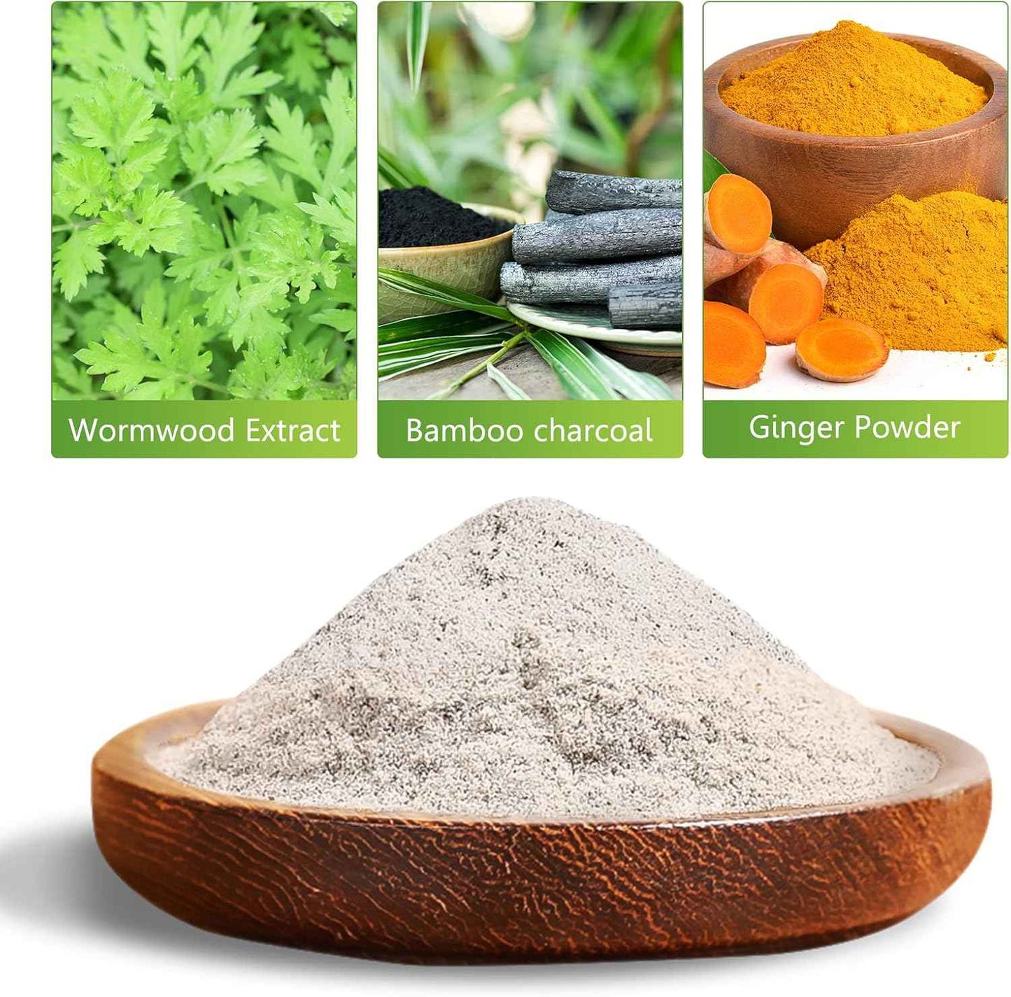 Tudiqe 50PCS Foot Pads, Pure Natural Bamboo Vinegar Ginger Powder Foot Pad for Foot Care, Ginger Foot Pads for Better Sleep, Deep Cleansing Foot Patches