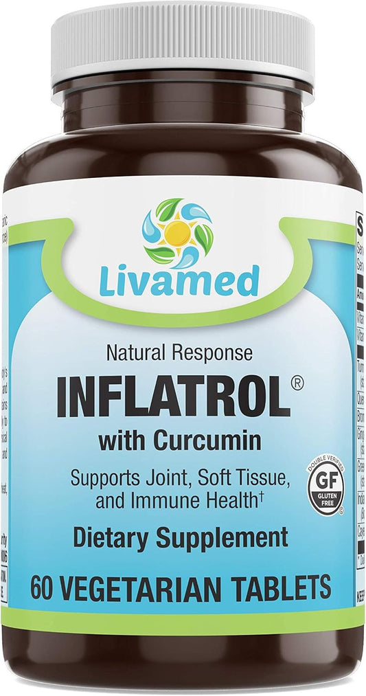 Turmeric Curcumin and Boswellia Joint Support Supplement for Men and Women - Promotes Healthy Inflammation and Active Mobility - 60 Vegetarian Tablets
