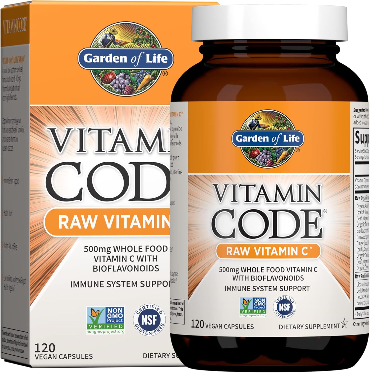 Turmeric & Vitamin C Supplement Bundle for Inflammation Support - 60 Tablets & 120 Veg Capsules