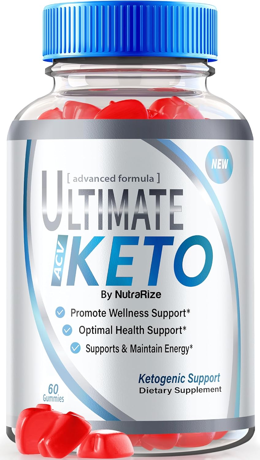 Ultimate Keto ACV Gummies for Advanced  Slimming Formula  - Natural Apple Cider Vinegar Supplement - 1000MG Keto Formula - Official Reviews - 60 Gummies