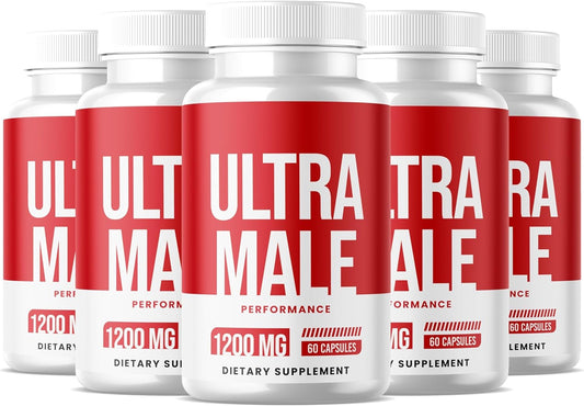 Ultra Male Capsules (Pack of 5) - Advanced Formula for Men's Health and Vitality