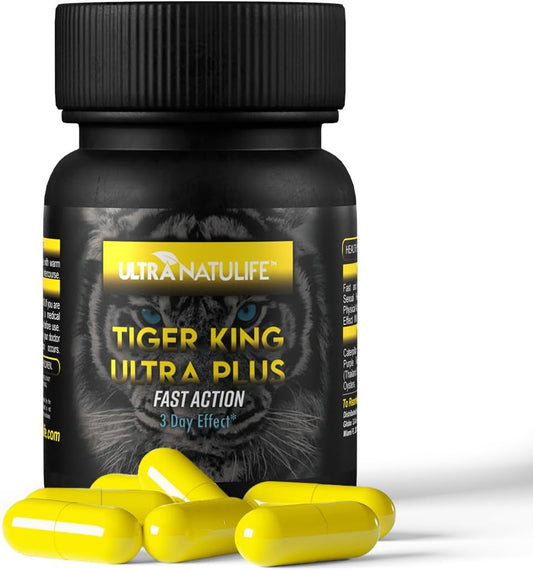 Ultra NatuLife Tiger King Ultra Plus | Boost Vitality & Endurance | Rapid Results in 3 Days | All-Natural Ingredients | Ultra Natulife