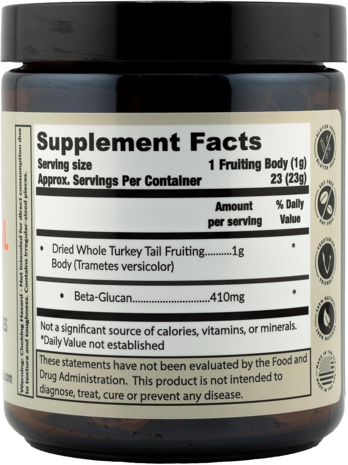 Ultra Premium Dried Turkey Tail Whole Fruiting Bodies by Tremetes - High Quality Mushroom Supplement for Immunity Boost
