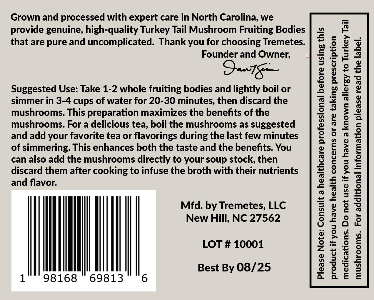 Ultra Premium Dried Turkey Tail Whole Fruiting Bodies by Tremetes - High Quality Mushroom Supplement for Immunity Boost