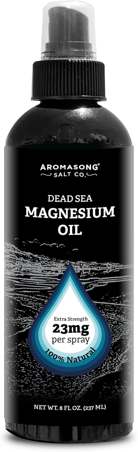 Ultra Pure Magnesium Oil Spray, Made in USA, Extra Strength for Leg Discomfort and Calm Sleep, 8 Oz - 23mg Magnesium Per Spray