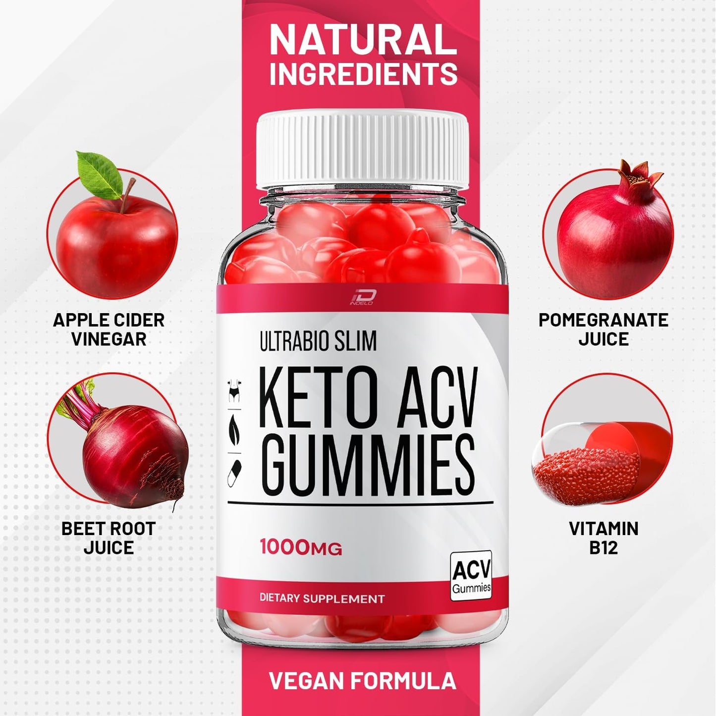 UltraBio Slim Keto Plus ACV Gummies - Maximum Strength BioSlim for Advanced Weight Management - 2 Pack (120 Gummies)