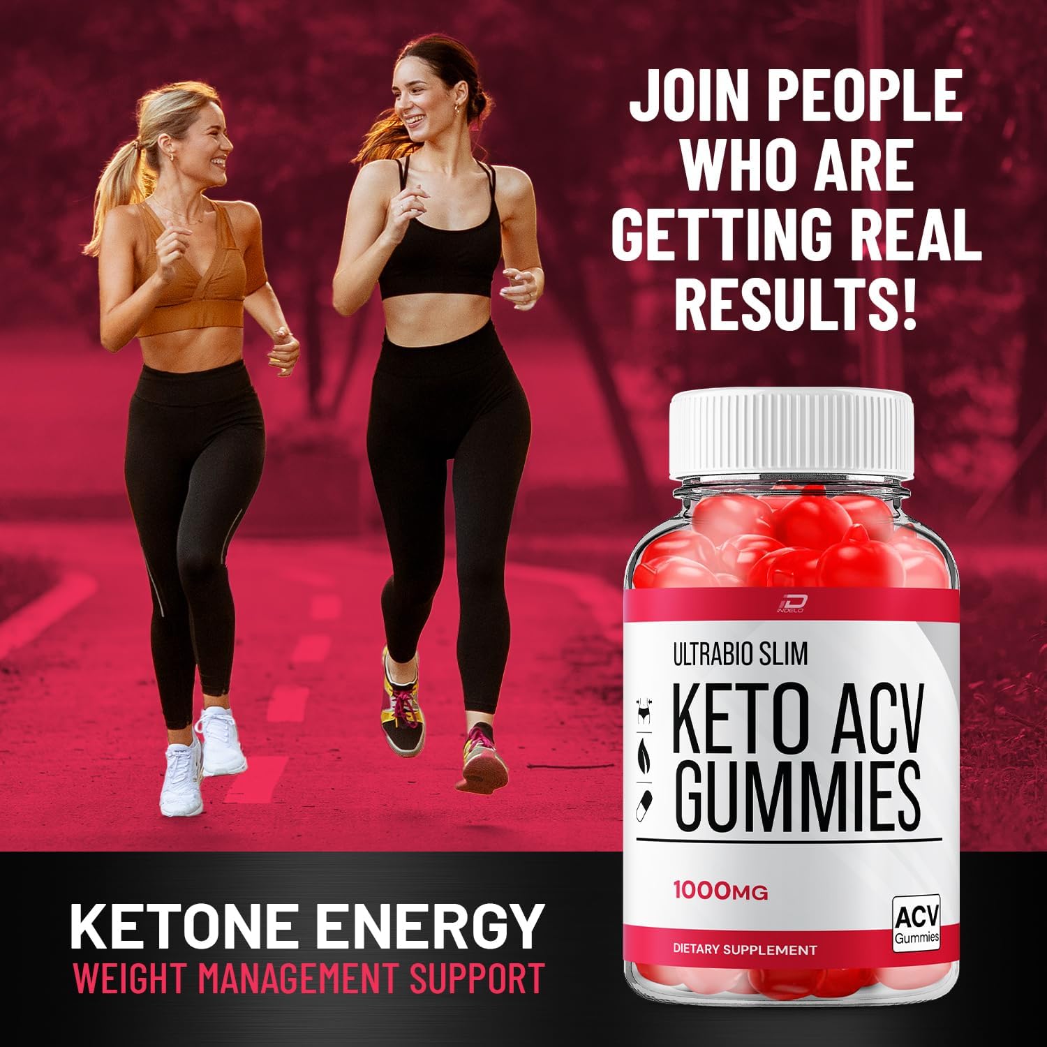 UltraBio Slim Keto Plus ACV Gummies - Maximum Strength BioSlim for Advanced Weight Management - 2 Pack (120 Gummies)