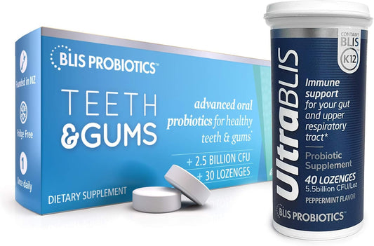 UltraBlis Probiotic Immune Support with BLIS Teeth & Gums M18 - K12 Supplement