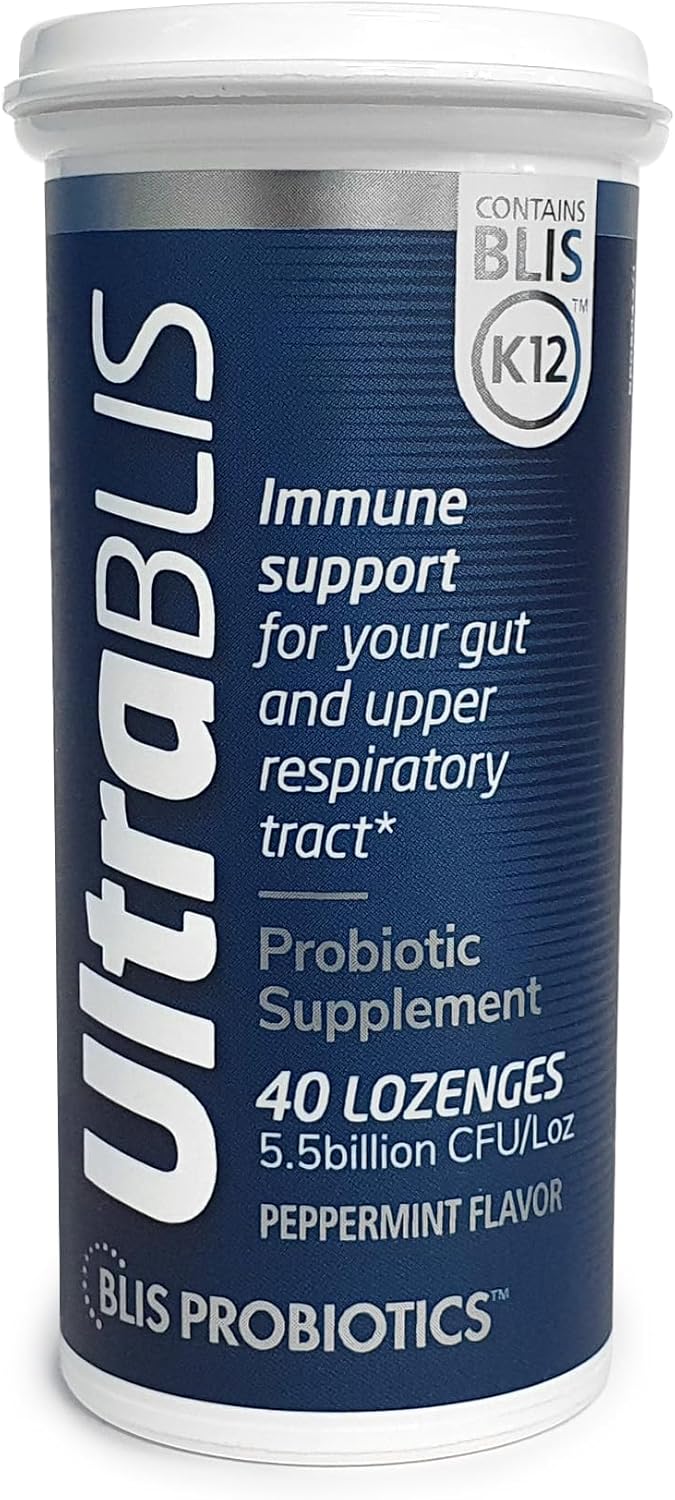 UltraBlis Probiotic Immune Support with BLIS Teeth & Gums M18 - K12 Supplement